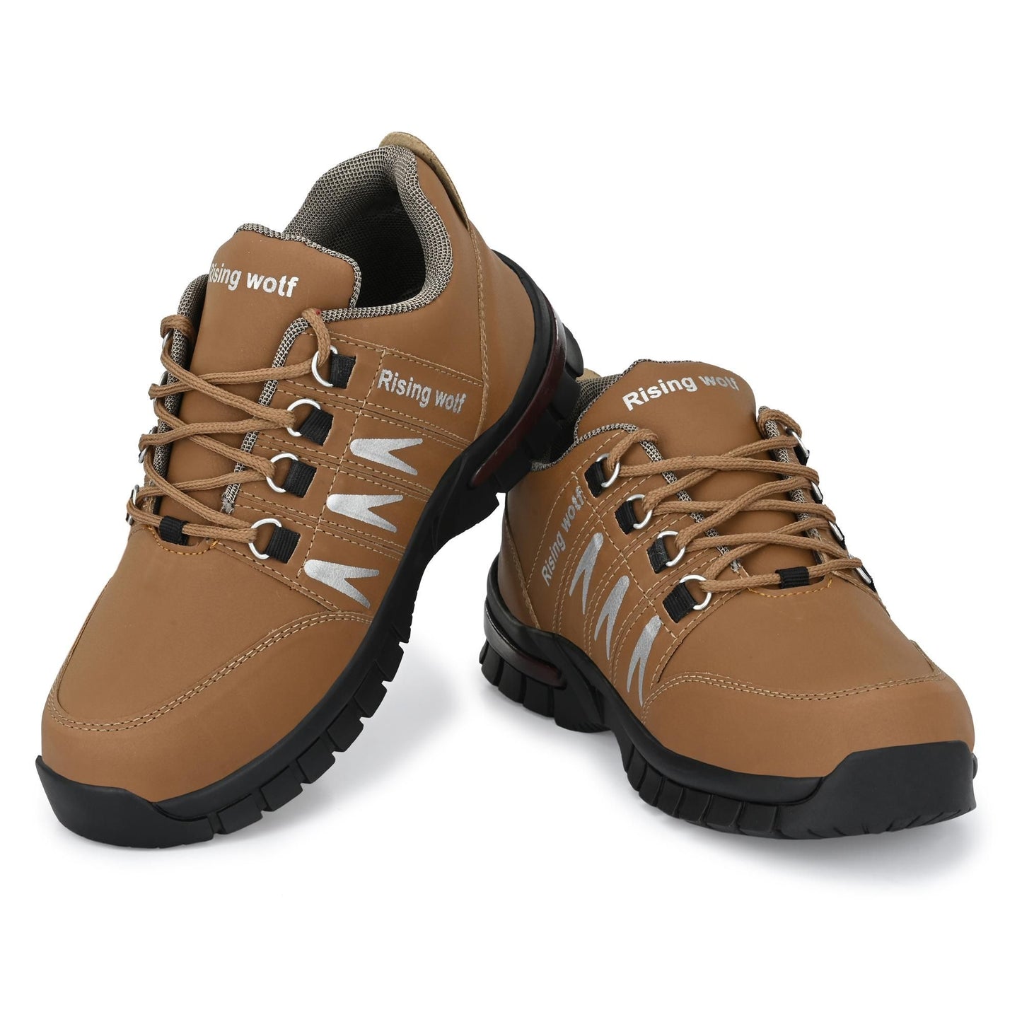 Men's Synthetic Leather Lightweight Casual Shoe Brown